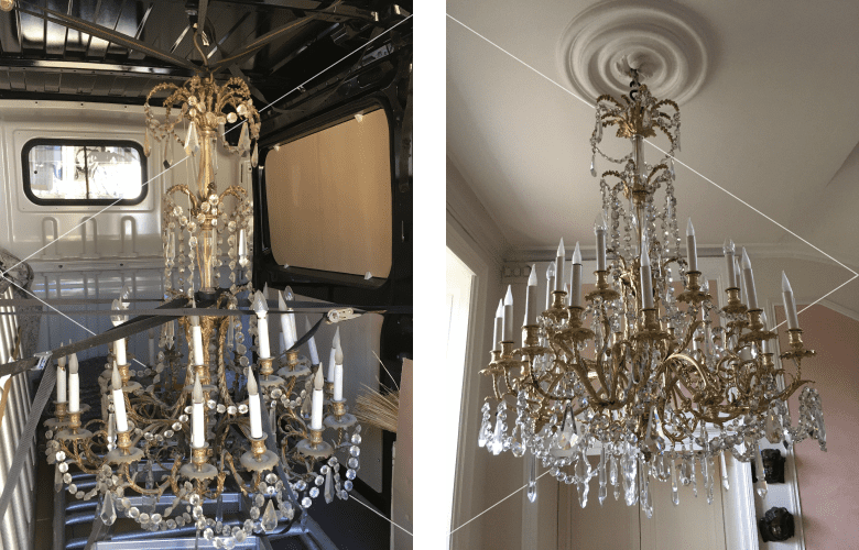 Restauration d'un lustre de stylr